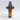 Tall Cobalt Over Amber Vase-Sm