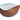 FROSTED AMBER BOWL W/BLUE CASING- Large