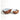 FROSTED AMBER BOWL W/BLUE CASING- Large