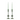 Emerald Glass Candlesticks Pair, Medium
