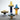 Tall Cobalt Over Amber Vase-Sm