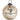 3.5 Inch Filled Gold Mercury Glass Lidded Ornament Candles