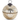 3.5 Inch Filled Gold Mercury Glass Lidded Ornament Candles