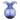 Hibiscus Glass Indigo Medium Fluted Vase