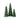 LED Ribbed Antique Tree - Green - Large