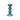 MEDIUM CHAMBRAY BLUE BOBBIN CANDLESTICK - 14CM