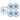 MOROCCAN BLUE APPETIZER PLATES SET OF 4