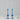 Sapphire Glass Candlestick Pair, Medium