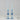 Sapphire Glass Candlestick Pair, Small