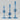 Sapphire Glass Candlestick Pair, Small