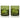 Admiral Crystal Rocks Glasses in Green, Set of 2