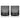 Admiral Crystal Rocks Glasses in Smoke, Set of 2
